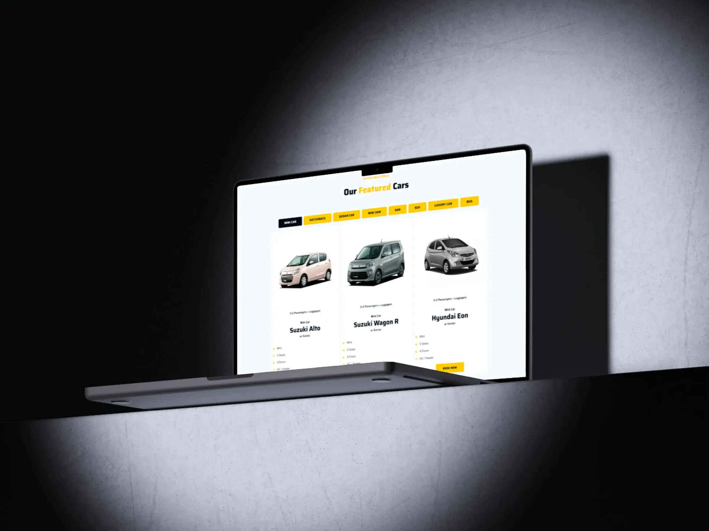 JoyCabs Our Featured Cars page
