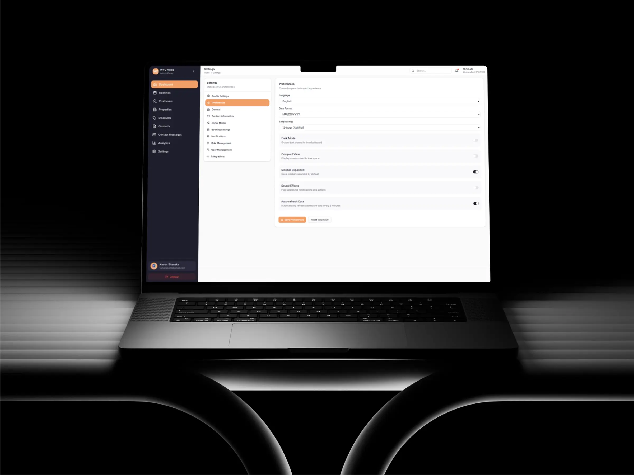 WYC Villas booking flow interface