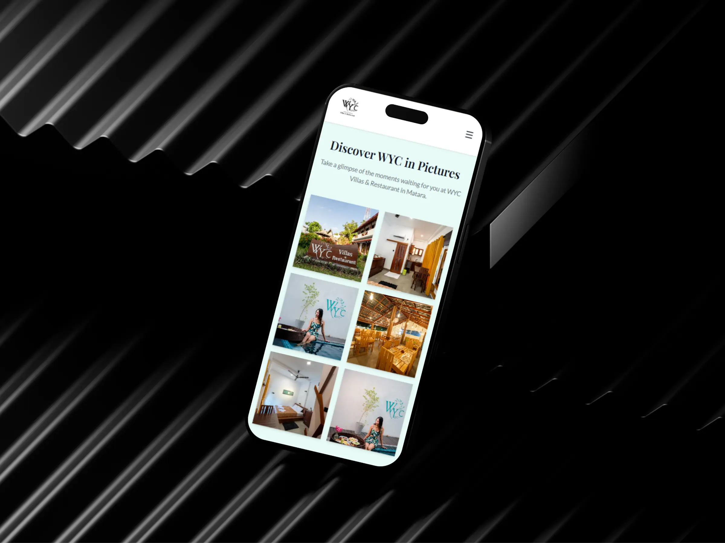 WYC Villas mobile gallery page